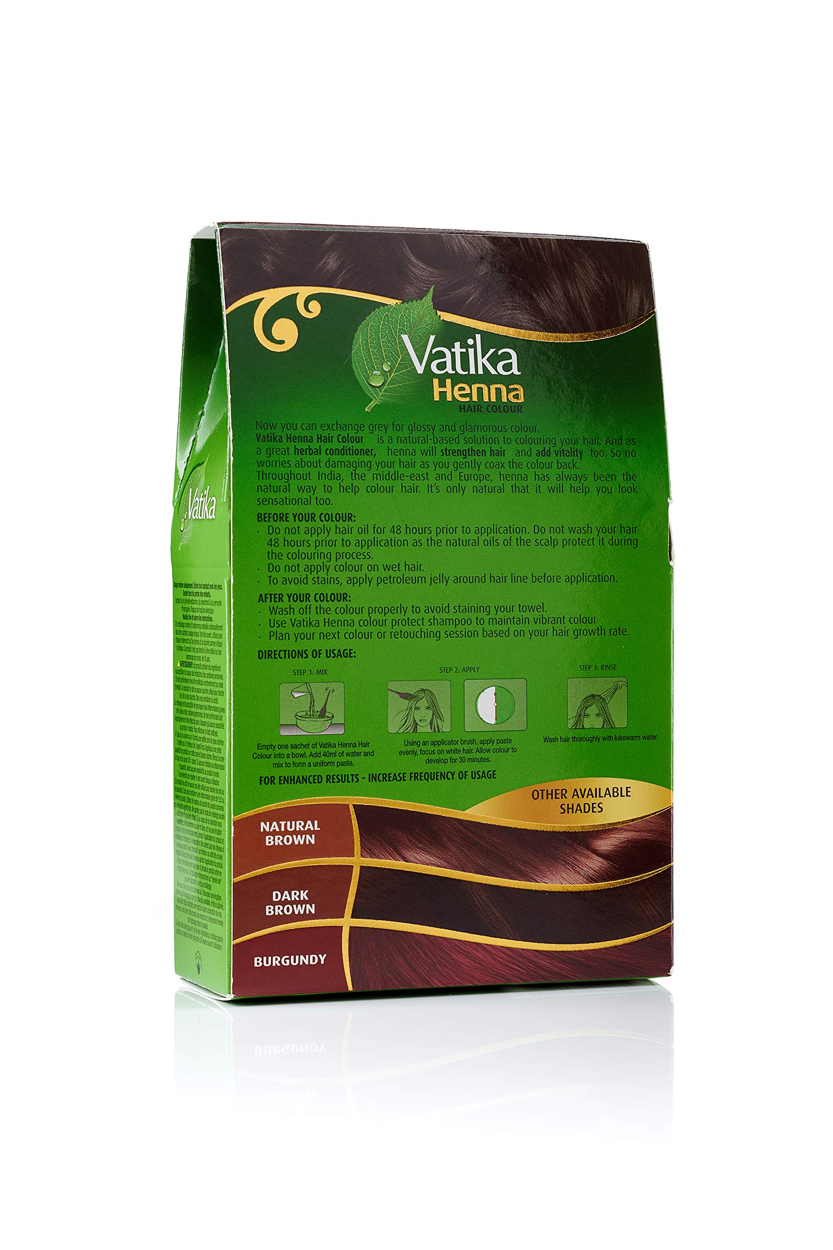 Vatika naturals Henna Hair Color - Rich Black pack of 6 product thumbnail 4