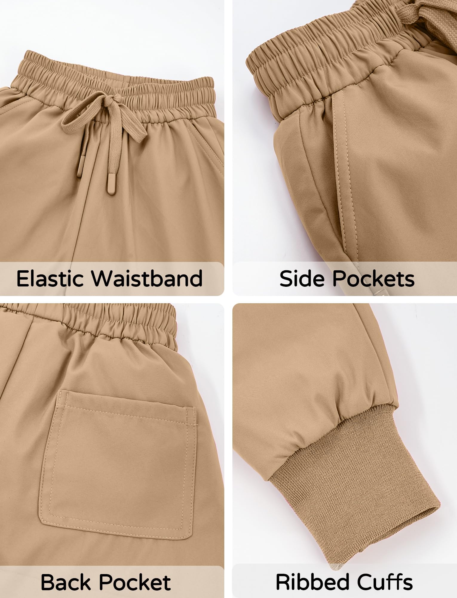 SEAUR Bambini Down Pantaloni Ragazzi Ragazze Inverno Puffer Pants Inverno Caldo Pantaloni Elastico in Vita Caldo Outdoor Pantaloni Spessi