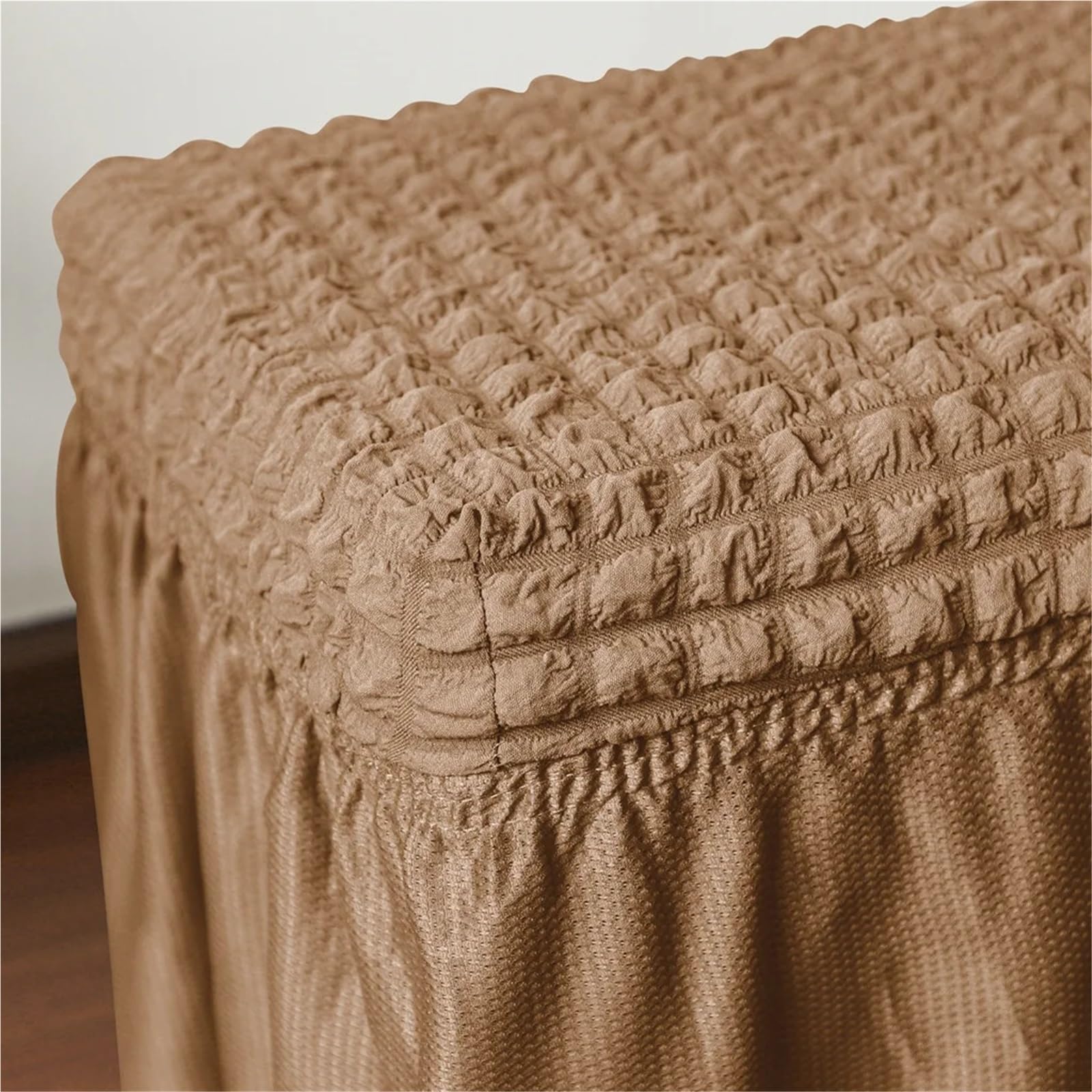 Bei fodere per panche, rimovibili e lavabili, in seersucker, per soggiorno, camera da letto, cucina, 2 pezzi, per sedie, hotel e uso domestico
