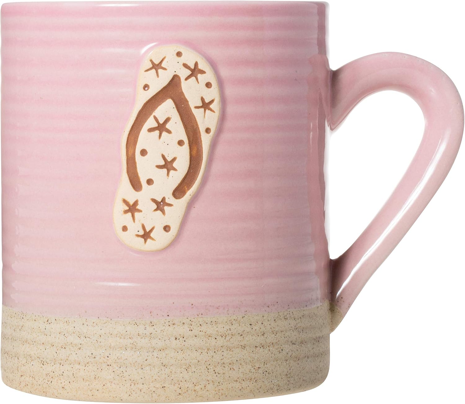 Cape Shore 15oz Sandy Stoneware Pottery Mug (Flip Flop)