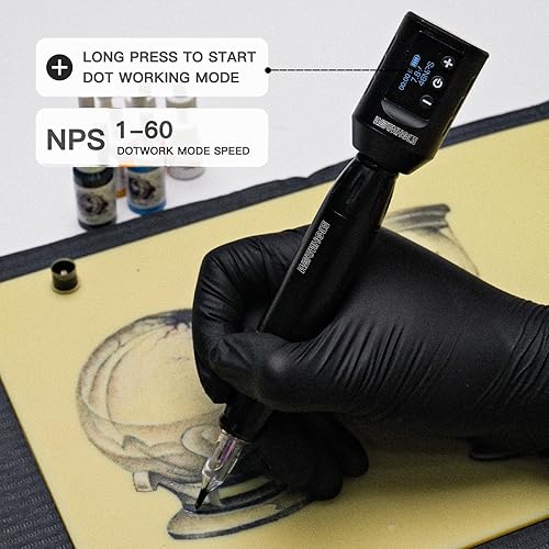 Miniatura 18 de Kit de pistola de tatuaje, kit de máquina de tatuaje de cartucho, kit de tatuaje para principiantes, kit de máquina de tatuaje rotativo, suministros