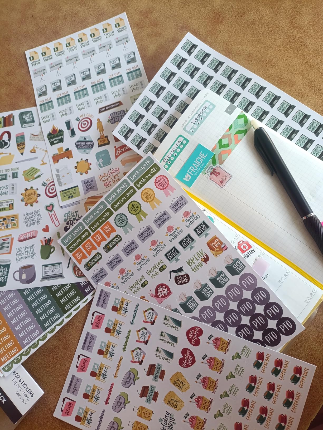 bloom daily planners Workday Essentials Planner Stickers - Productivity ...
