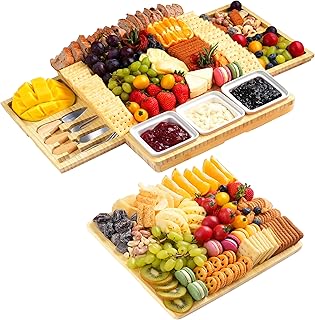 Large Charcuterie Board Set with Knife Set, 12.6