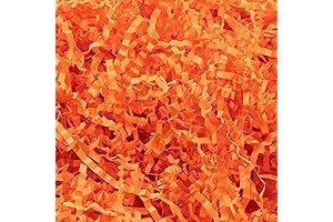 Gloreyan 1/2LB Crinkle Cut Paper Shred, Orange: Enliven Celebrations with Festive Decor