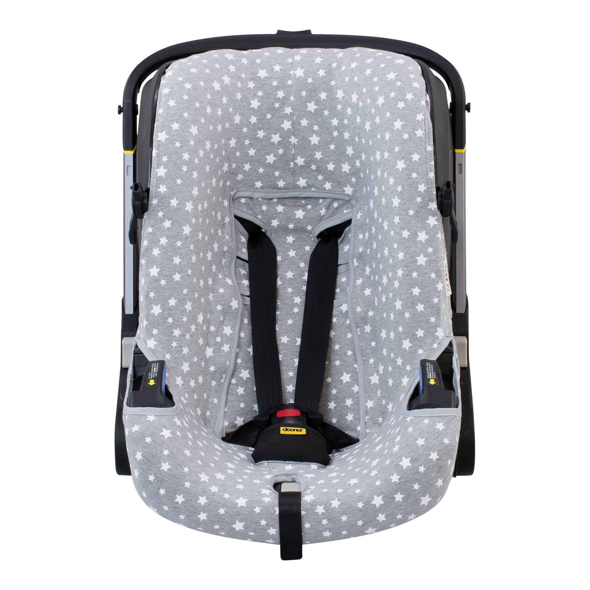 JYOKO KIDS Funda para Silla de Auto Y Cochecito Compatible con Doona, Elaborado en 100% Algodón (White Star)