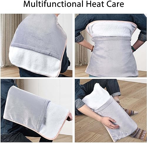 Vista 11 de BYOOTIQUE - Calentador eléctrico de pies con calefacción de 22 x 20 pulgadas, almohadilla de calentamiento rápido, 3 ajustes de temperatura, alivio