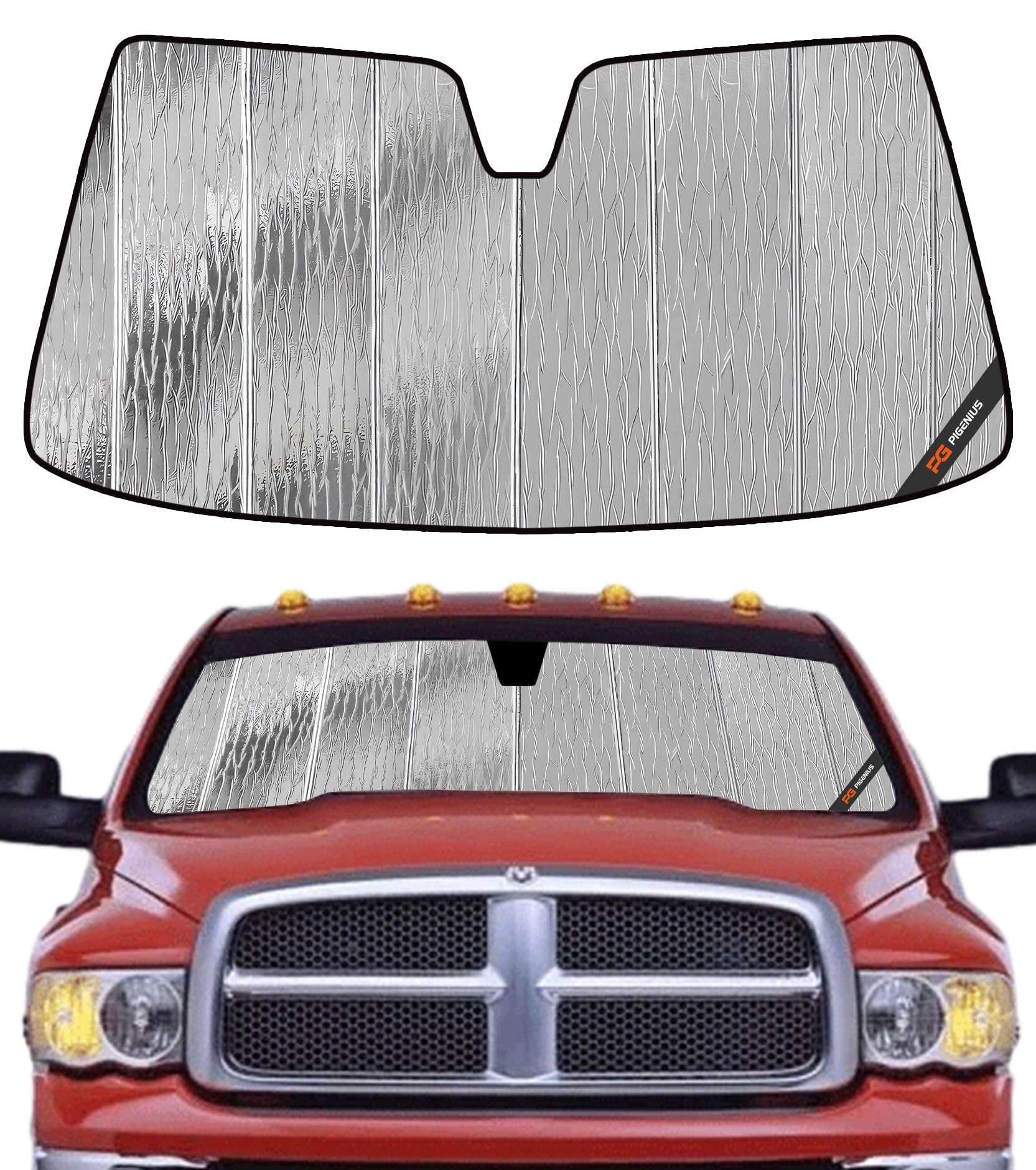 Amazon.com: Pigenius Windshield Sunshade for Dodge Ram 2500/3500