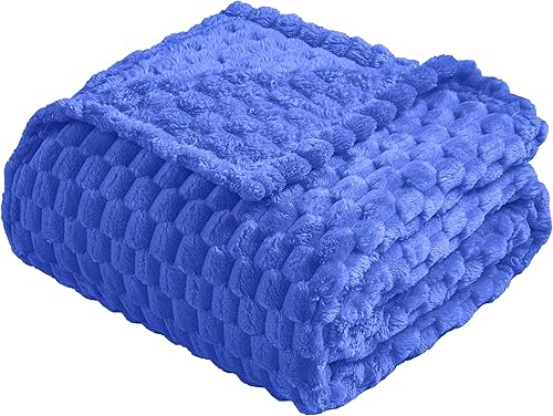 Vista 102 de Vessia Manta de franela de forro polar, 300GSM, acogedora manta a rayas verde salvia para sofá, cama y sofá, cálida y suave, acogedora manta