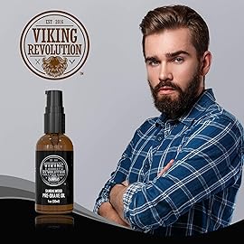 Viking Revolution Sandalwood Pre-Shave Oil for Men - Smooth, Irritation-Free Shave, 1 Fl Oz - All Skin Types