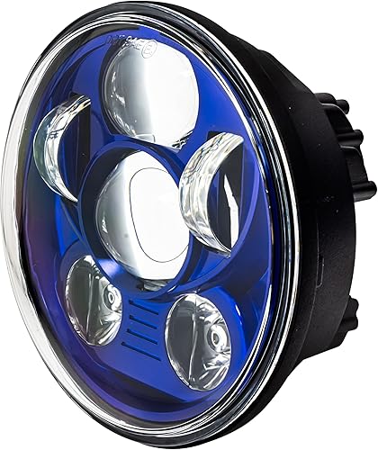 Miniatura 4 de Eagle Lights Kit de faros delanteros LED Generation III de 5.75 pulgadas con soporte y repuesto de hardware para Honda VTX 1300 y 1800 (azul)