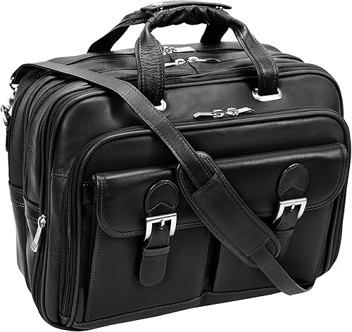 Miniatura 2 de Siamod, VERNAZZA, CERESOLA, Cuero de cachemira Napa, 15 pulgadas, compatible con puntos de control de piel, patentado, desmontable, con ruedas, para