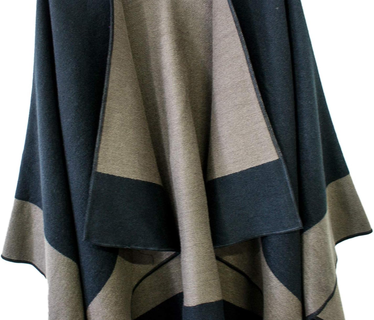 Urban CoCo Women's Shawl Wrap Poncho Ruana Cape Cardigan Open Front Coat for Fall Winter Holiday - Image 4