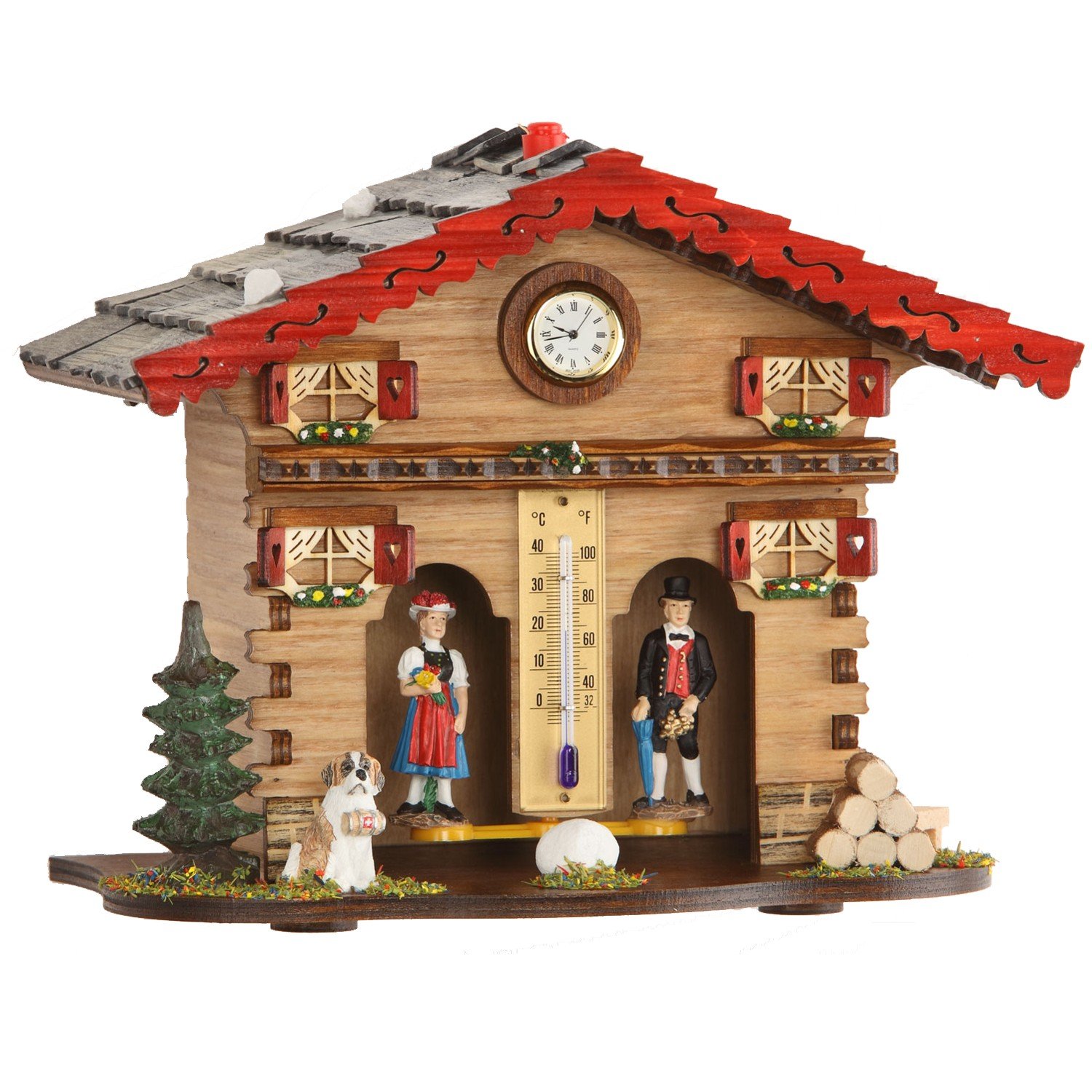 Trenkle Exclusive German Black Forest weather house TU 849, Multicolored, Normal