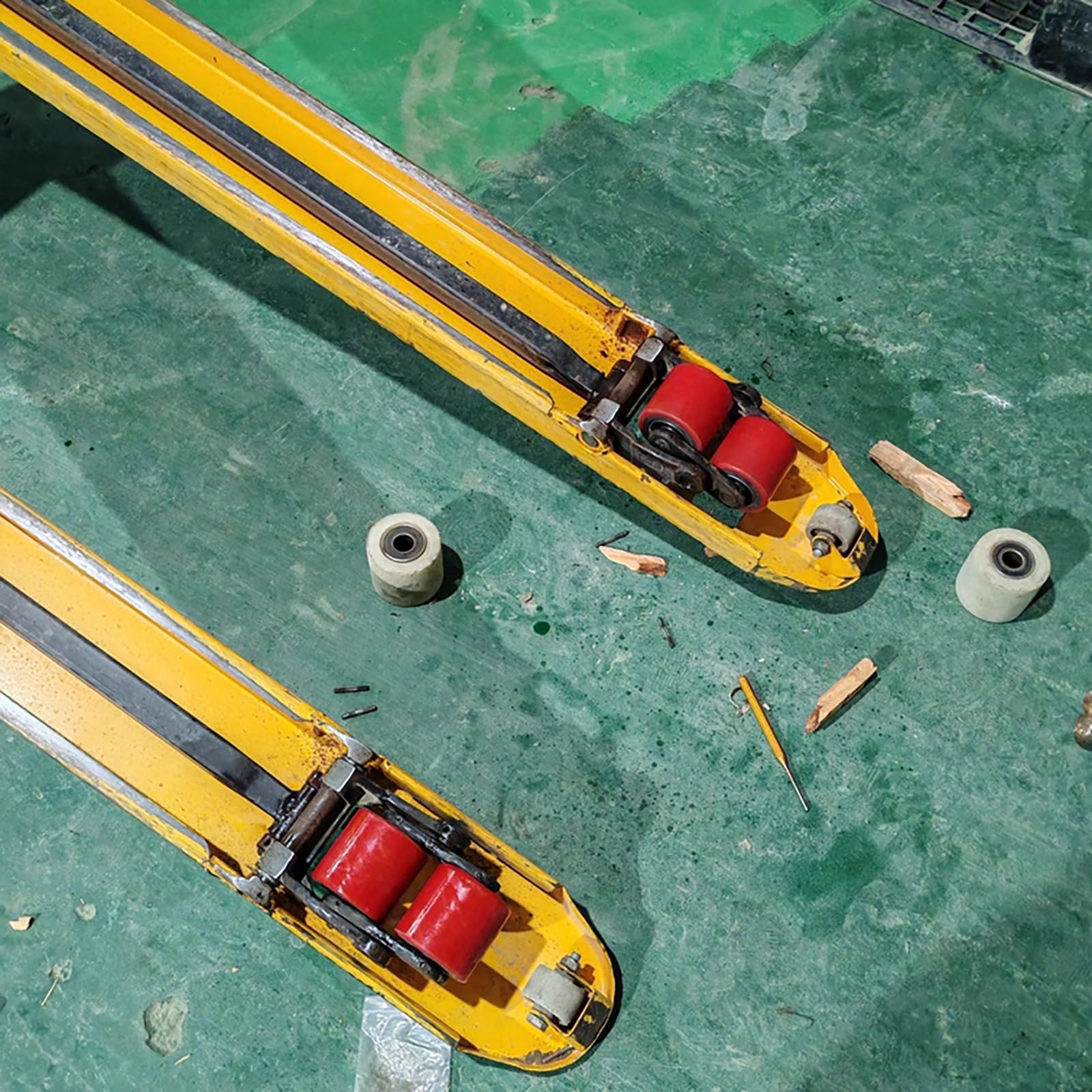 4 Stück 80 x 70 mm Polyurethan Hubwagenrollen Kugellager Räder für Hubwagen Ersatzteilen Ersatzrollen Belastung bis 600 KG