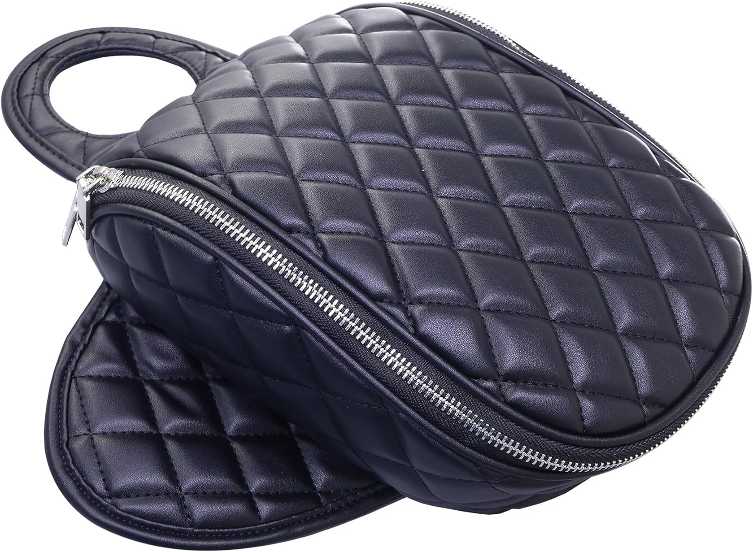 Magnetic Motorcycle Tank Bag black fit for Harley Sportster 883 1200 Forty Eight - Waterproof PU Leather Quick Release Fuel Tank Pouch