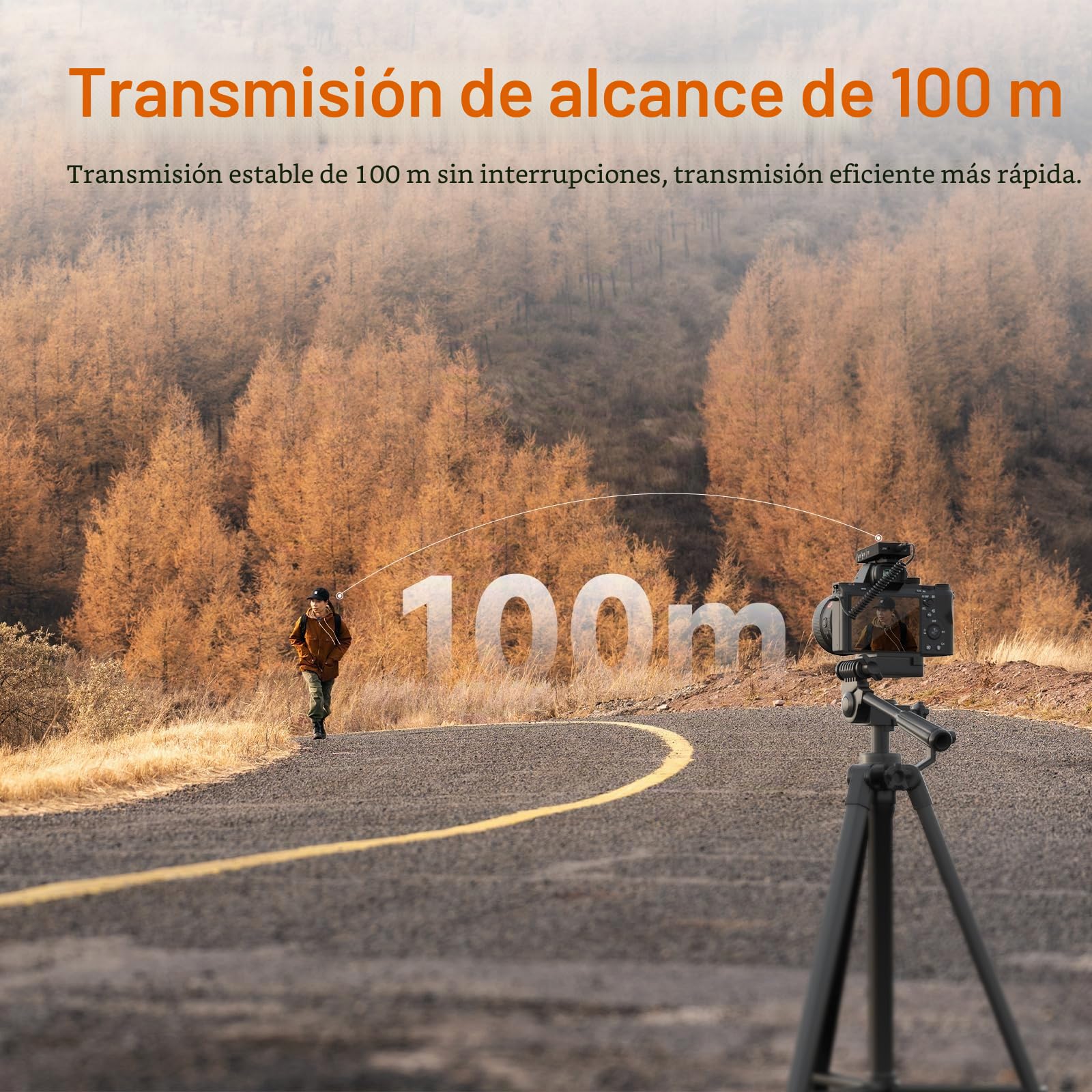 Micrófono Lavalier inalámbrico, Comica BOOMX-D2 Pro, micrófono inalámbrico 2.4G con Almacenamiento 8G, micrófono Lavalier para cámara, teléfono Inteligente, computadora portátil.