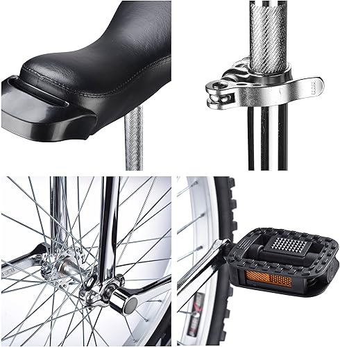 Miniatura 19 de ZeHuoGe Monociclo de rueda de 20 pulgadas con excelente marco de acero de manganeso protección contra fugas Rodamiento silencioso Ciclismo deportes