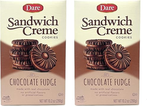 Dare Galletas, crema de chocolate, 10.2 onzas (paquete de 2)