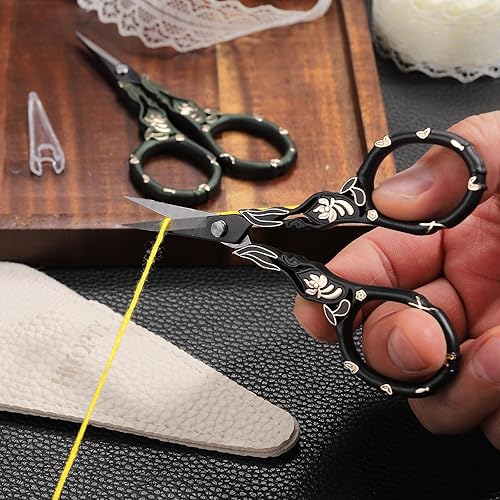 Miniatura 5 de Little Sharp Tijeras de coser, tijeras multiusos para costura artesanal, punto de cruz, detalle de ganchillo, corte de hilo de corte, tijeras de