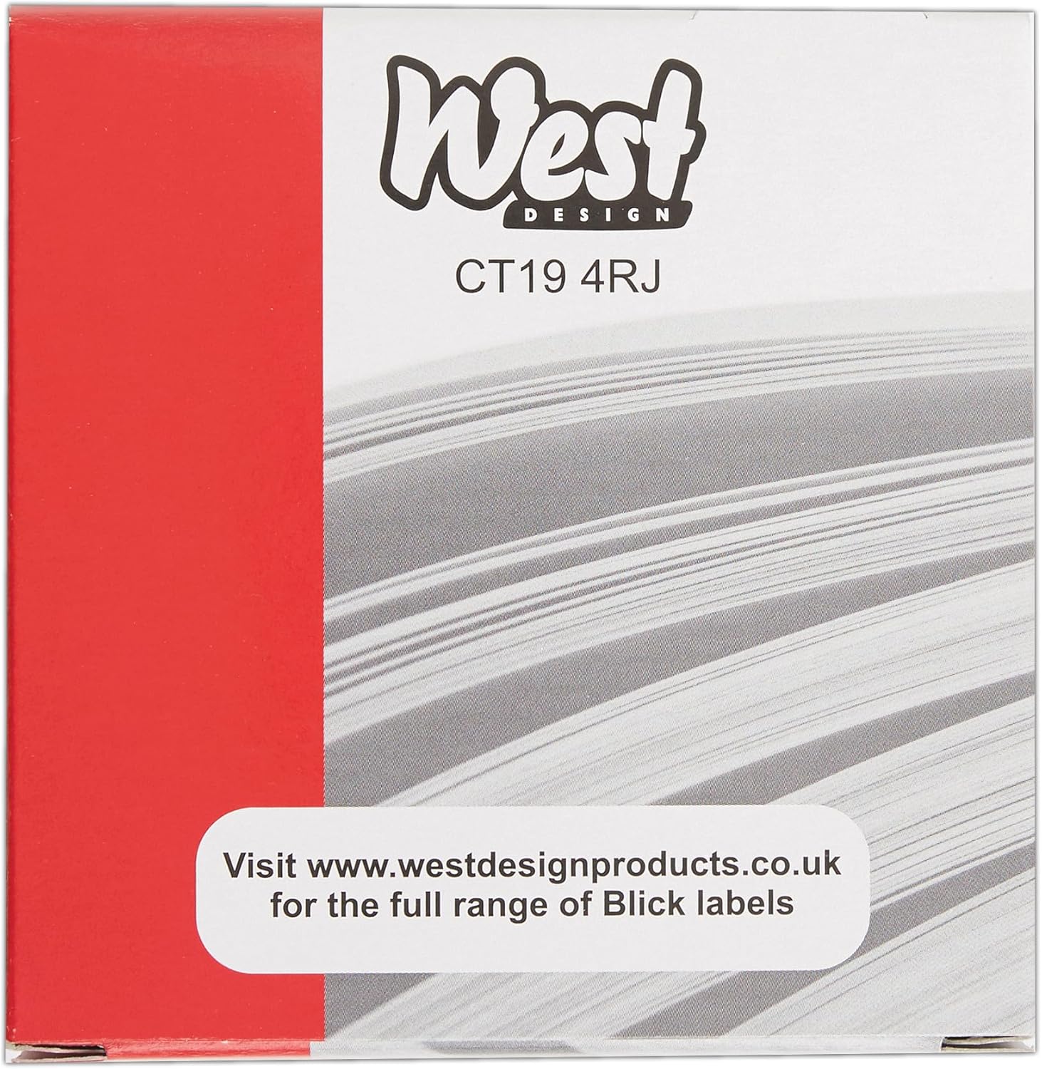 Blick RS01201 19mm Display Label - Red