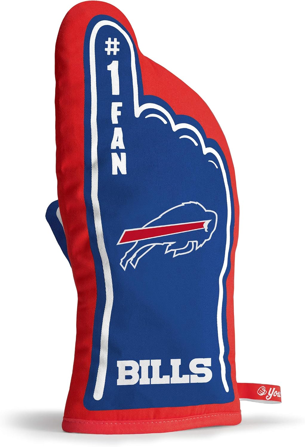 YouTheFan NFL Officially-Licensed Oven Mitt - Heat Resistant, 100% Cotton, Patented Design, Great for Indoors or Outdoors on the Grill - Official Team Colors and Logo