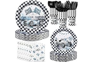 Welcome Race Fans: Watercolor Race Car Birthday Party Decorations