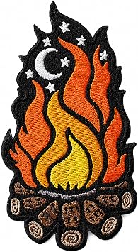 Kolorspun Campfire Patch - Hook and Loop Tactical Morale Patch