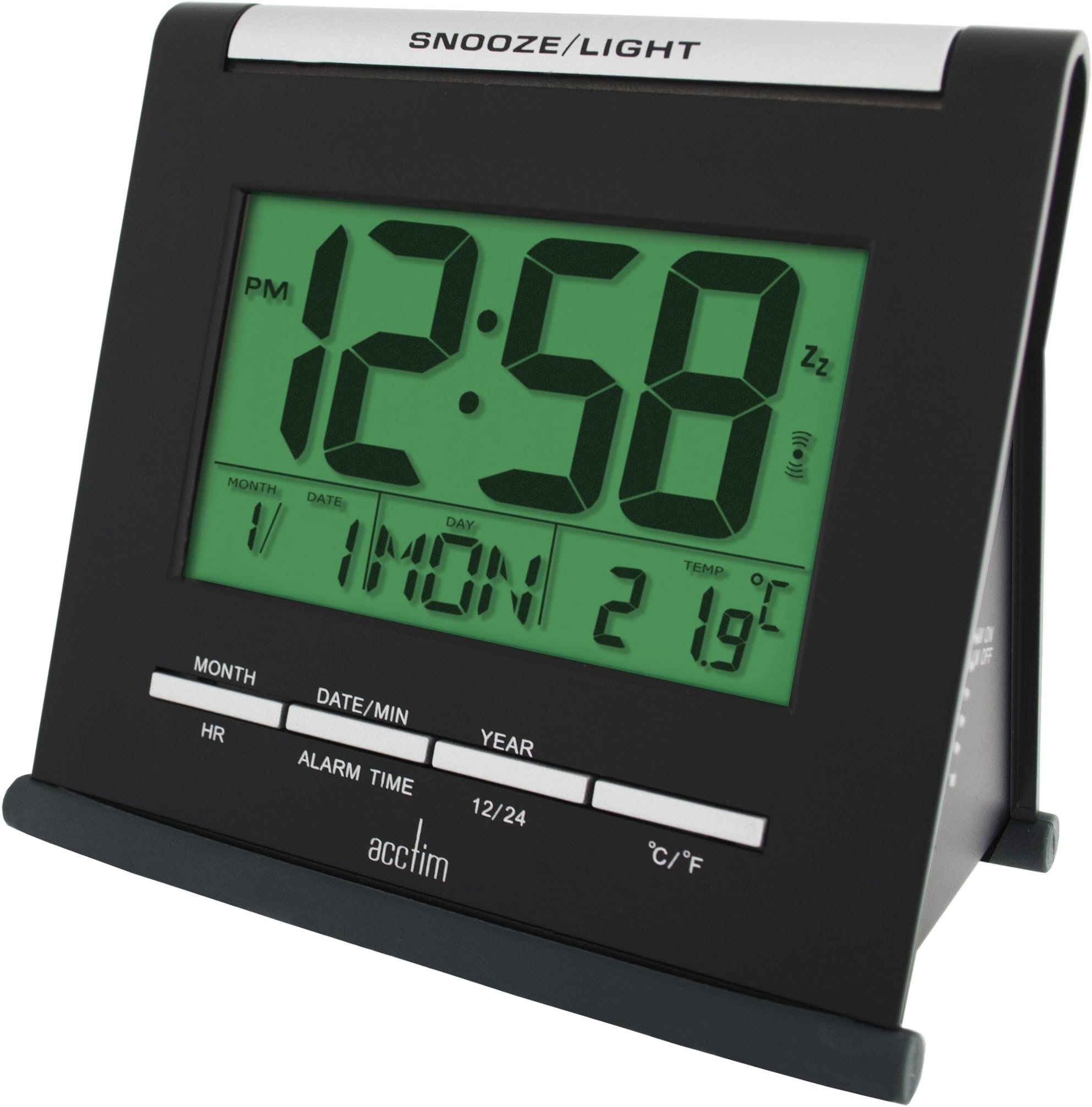 Acctim 14503X Apex Smartlite® Multifunction LCD Alarm Clock with snooze