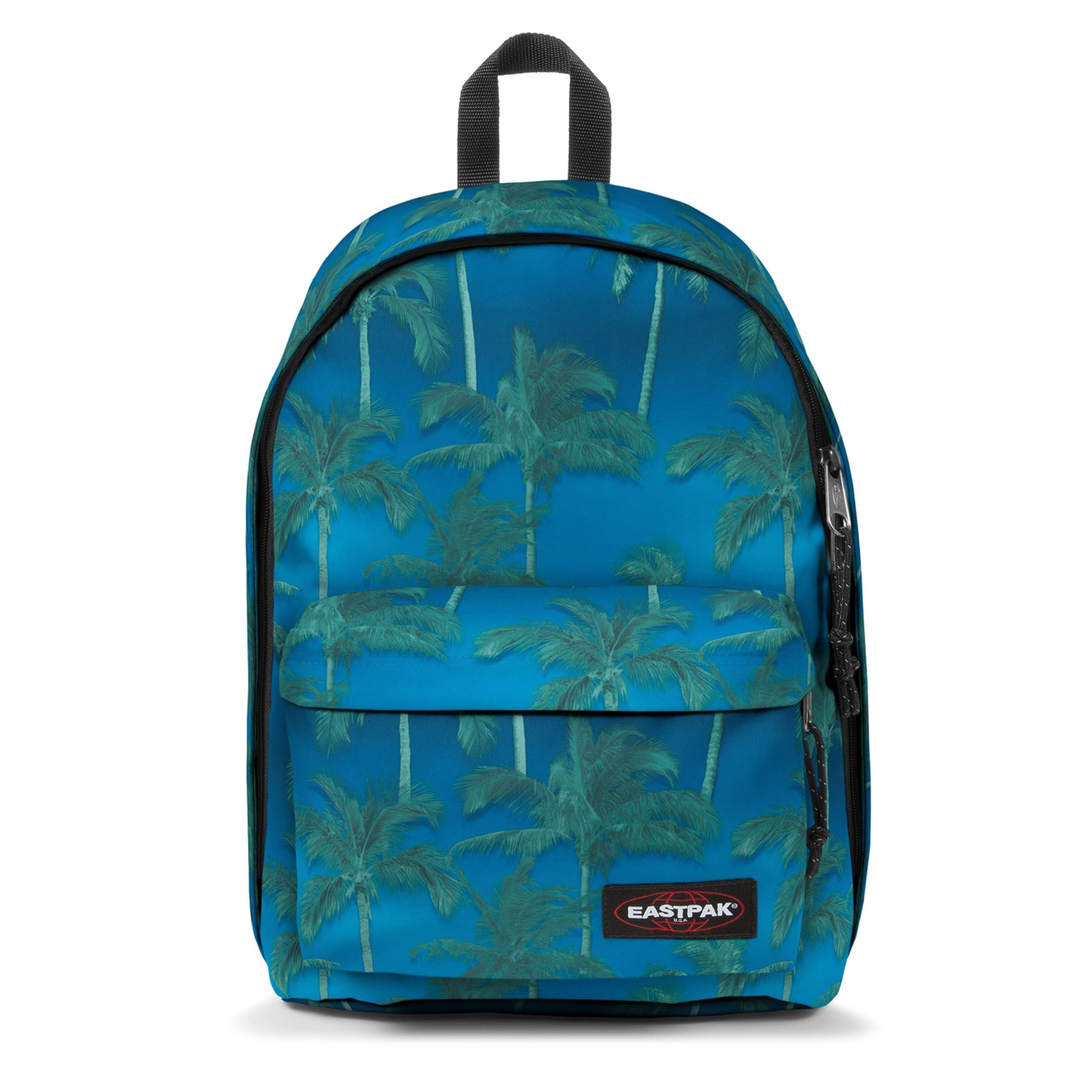 EASTPAK 27L Out Of Office – 14 Inch Laptop Backpack, Brize Tree Navy | Dual Compartments, 14-inch Laptop Tablet Sleeve, Utility Pocket, and Bottle Holder