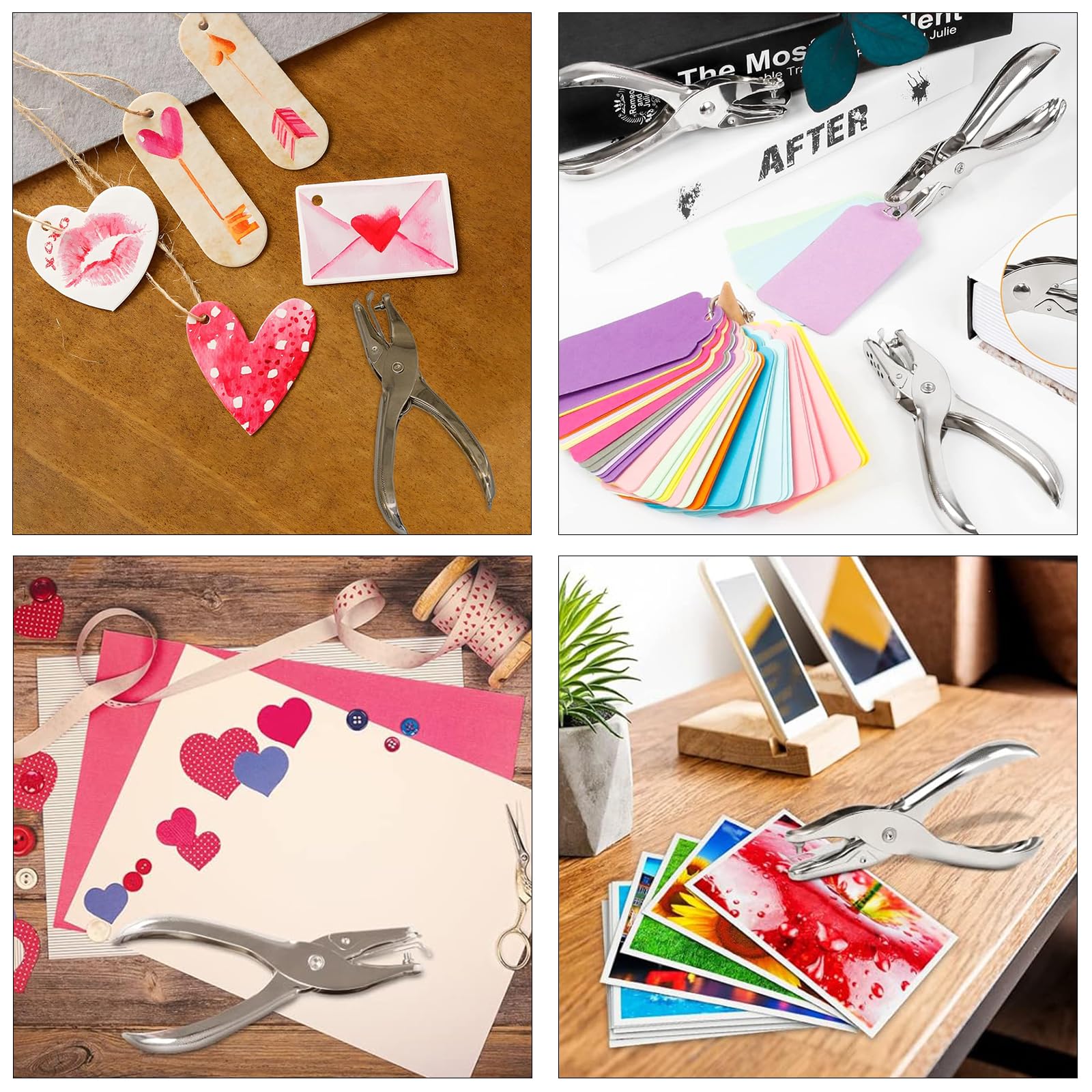 Punzonatrice Per Carta 3mm - Set Di 4 Pinze Per Fori Per Fai Da Te E Craft - Foto 6