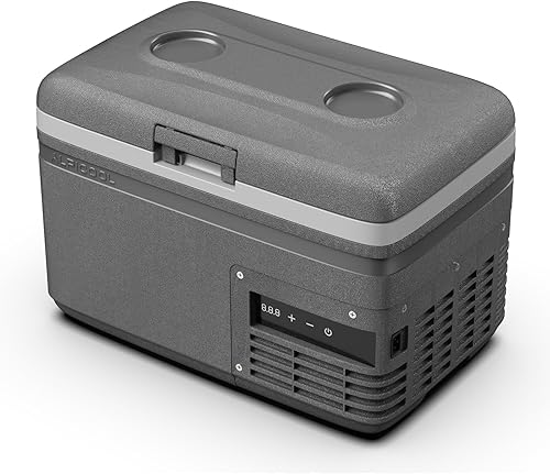 Alpicool MG9 Mini Congelador Portátil, Refrigerador de Coche de 12 Voltios, 9 Cuartos Enfriamiento Rápido, con 12/24V DC y 100-240V AC para