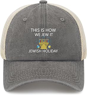 This is How We Jew It Jewish Holiday Hanukkah Hats for Women Fitted Golf Hat for Men Light Weight Caps Sun Visor Hat