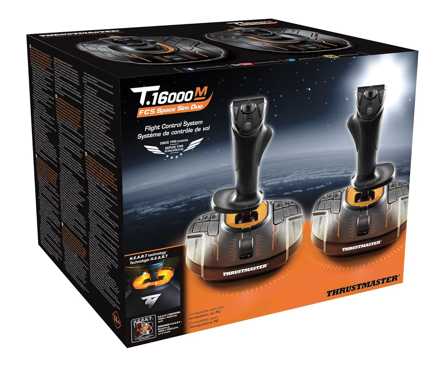 THRUSTMASTER T.16000M Space Sim Duo Stick (Hosas System, T.A.R.G.E.T Software, PC) : Video Games