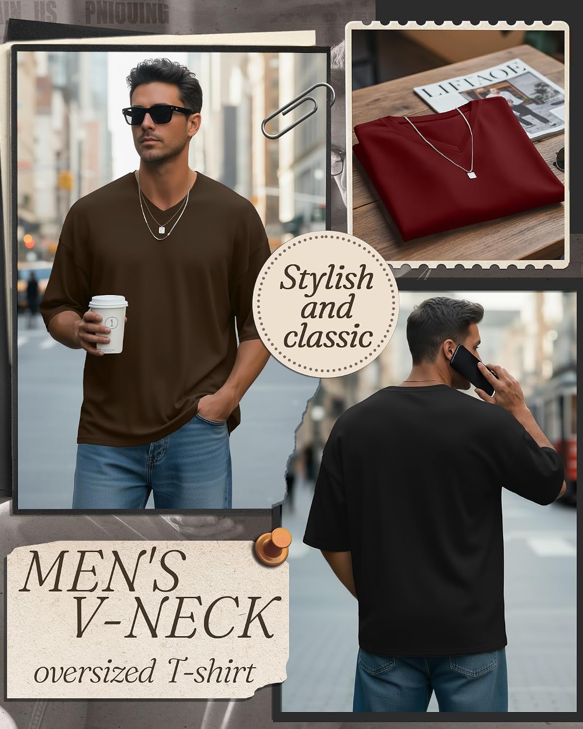 August Alley Men's V Neck T Shirts image 4
