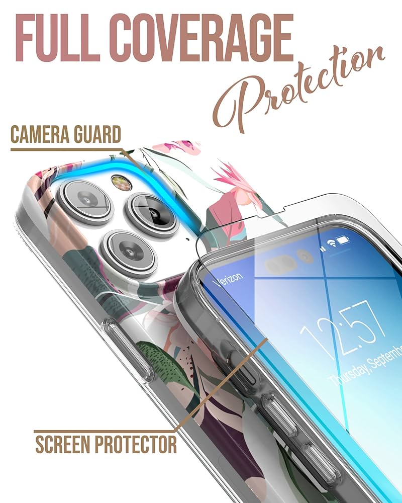 familiar COVERARY iPhoneケース 14pro Amazon.com: ENCASED Protective Wallet Case Designed for