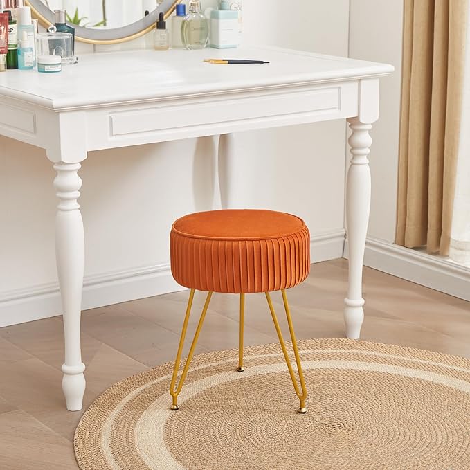 Silla de Oficina Moderna Sin Brazos Naranja miniatura 2