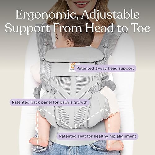 Miniatura 4 de Ergobaby Omni Classic Baby Carrier Newborn to Toddler - Breathable Baby Carriers for Summer - All-Position Carrier with Lumbar Support
