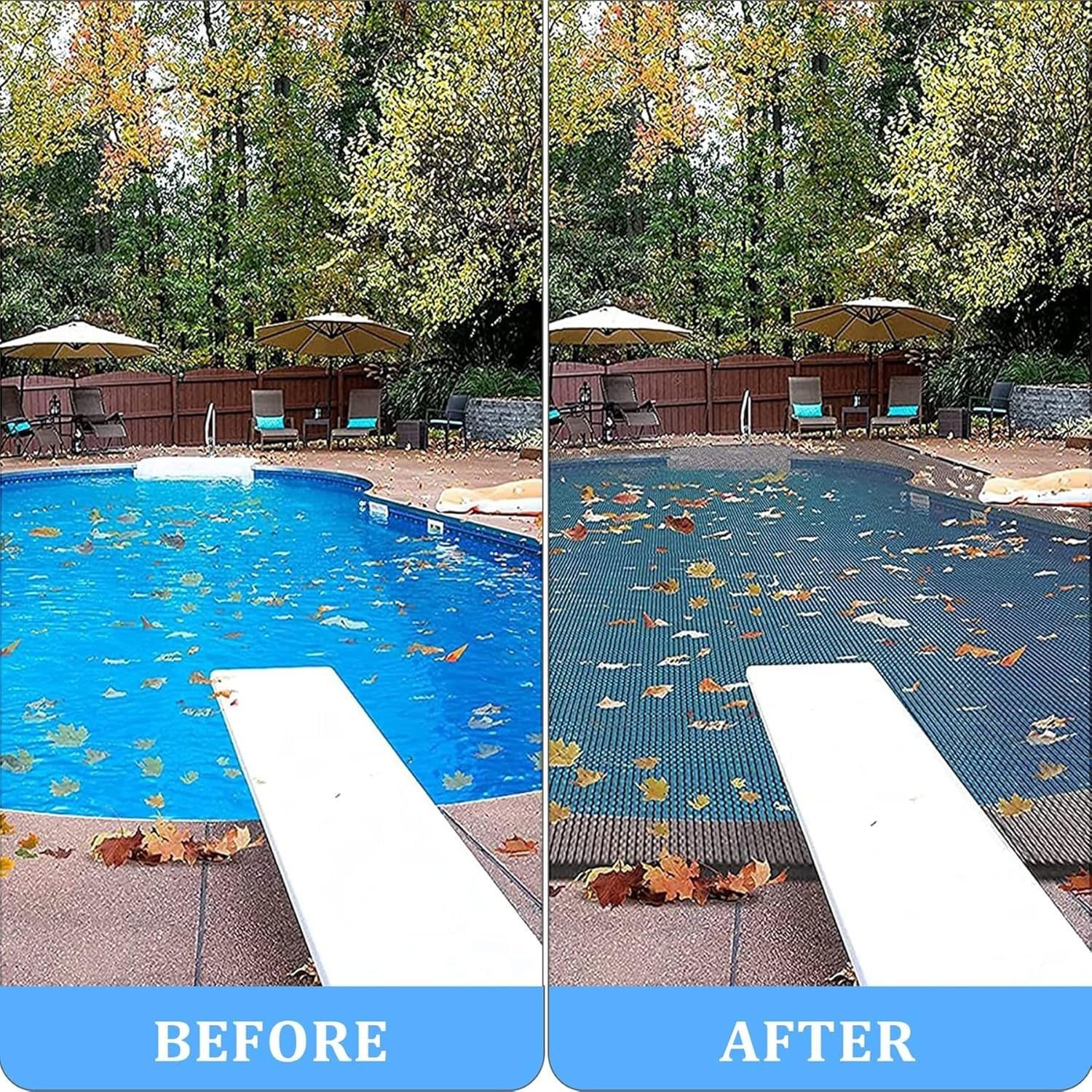 Cubierta de Red de Hoja para Piscina, Red Hoja para Piscina Rectangular, Malla Fina para Piscina,Red de Estanque para Cubrir para Mantener Las Hojas Fuera de tu Piscina(5x8m(16.4x26.2ft))