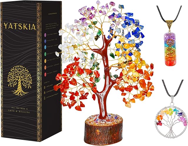 Crystal Tree - Seven Chakra Tree - Bonsai Tree - Healing Crystals - Crystals and Gemstones - Home Decor - Spiritual Gifts