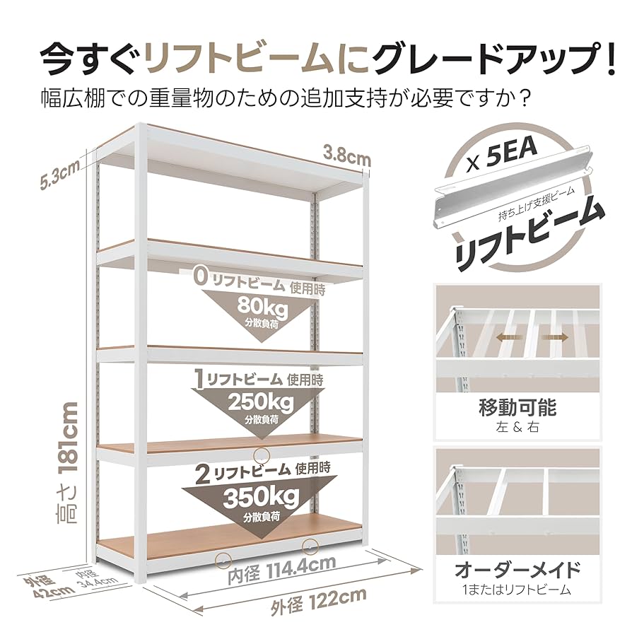 DANT House 組立簡単 ラミネート スチールラック ジャンク