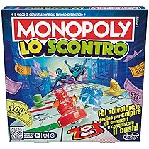 Hasbro Gaming Monopoly – Lo Scontro, Gioco da Tavolo per 2-8 Giocatori, Gioco per Bambini e Bambine da 8 Anni in Su, Divertimento Dinamico per Feste, Versione Italiana