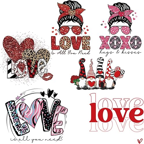 Miniatura 8 de 6 hojas de calcomanías de transferencia de calor de Navidad para planchar, parches de transferencia para planchar de Navidad para niña, diseño de