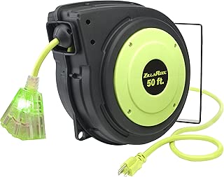 Flexzilla ZillaReel 50 ft. Retractable Extension Cord Reel - E8140503 - coolthings.us