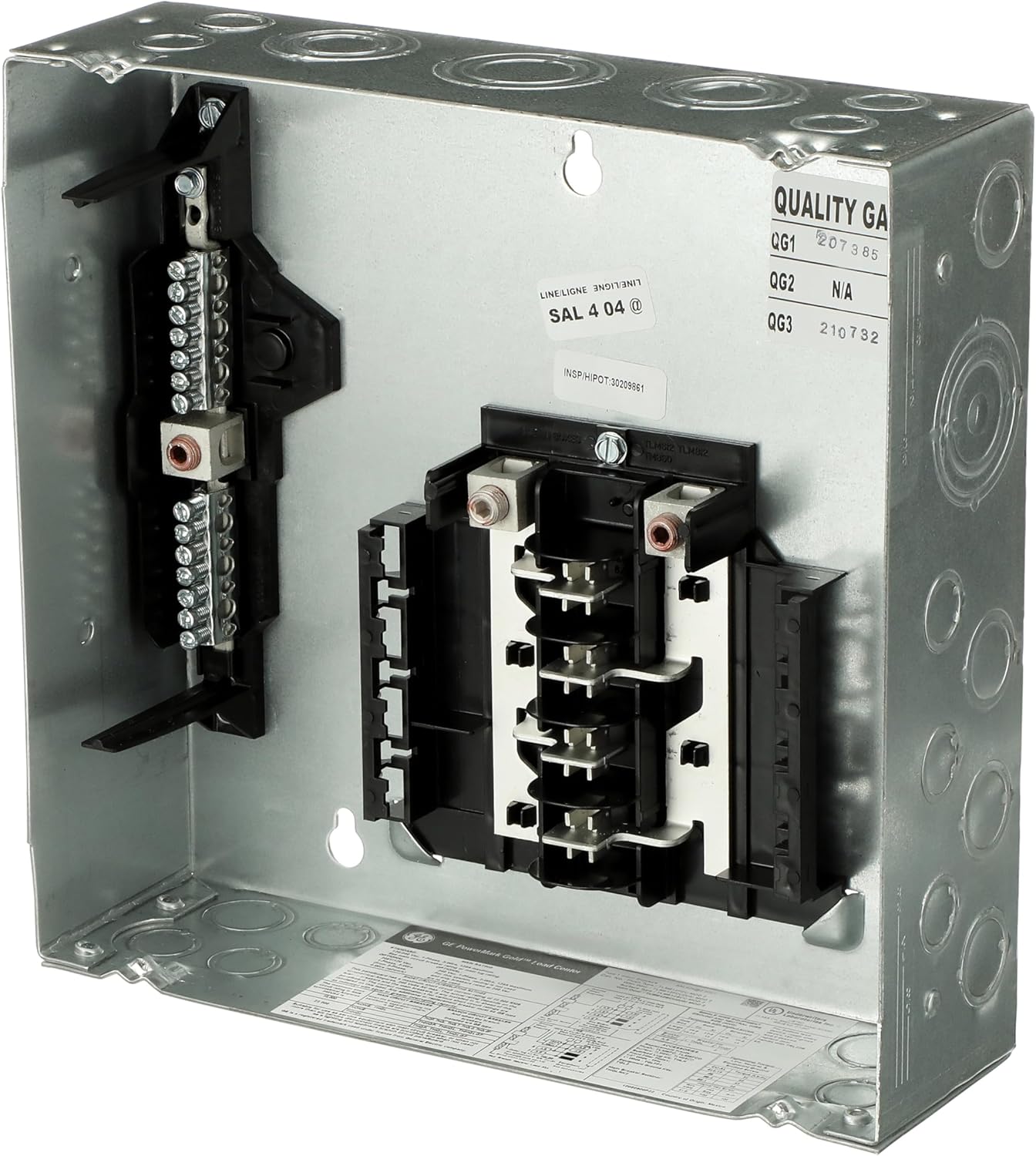 ABB TLM612SCUDP Indoor Load Center • 125A Main Lug Convertible Breaker Panel • 1P3W 120/240 VAC 65 KAIC • Factory Installed Main • UL Listed and ANSI Certified