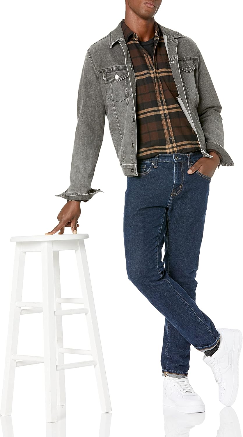 Amazon Essentials Mens Long-Sleeve Flannel Shirt (Available in Big & Tall) - Image 5