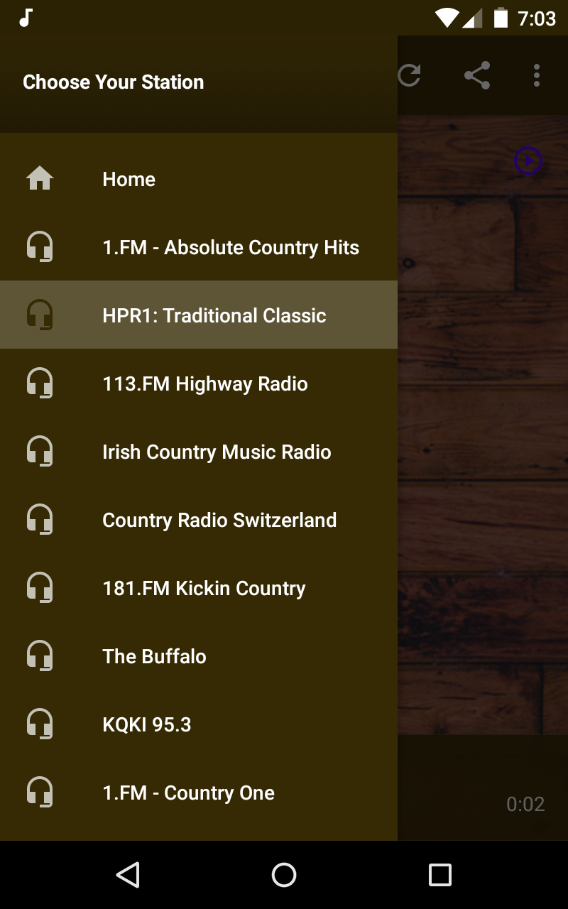 Online Country Radio App on Amazon Appstore