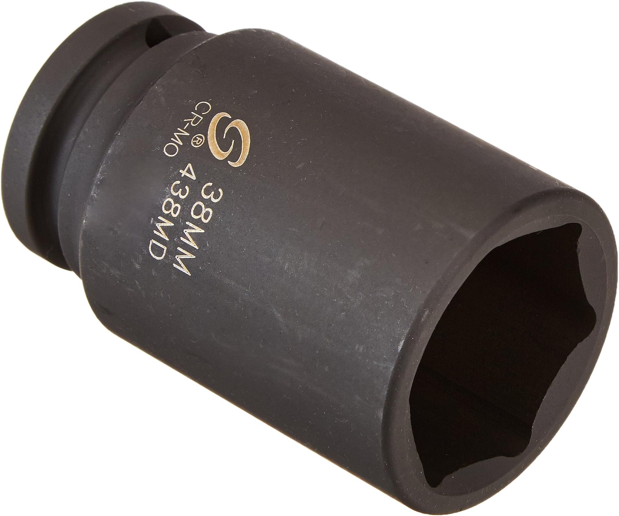 Sunex 222MD 1/2-Inch Drive 22mm Deep Impact Socket - Chrome Molybdenum, Heavy Duty