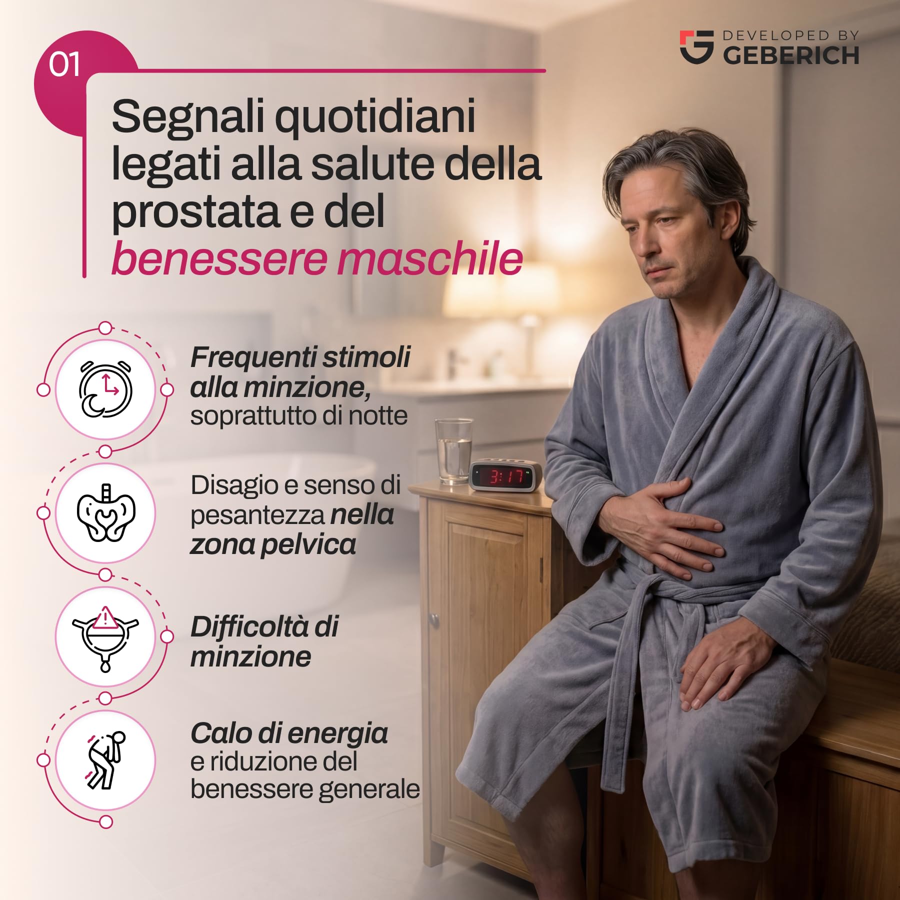 (4 Pacchi) Capsule PROSTATRICUM | Supporto delle Vie Urinarie | Serenoa Repens 480mg + Echinacea 480mg | Supporto per la Prostata | con Ginkgo Biloba, Licopene e Zinco | 30 Capsule