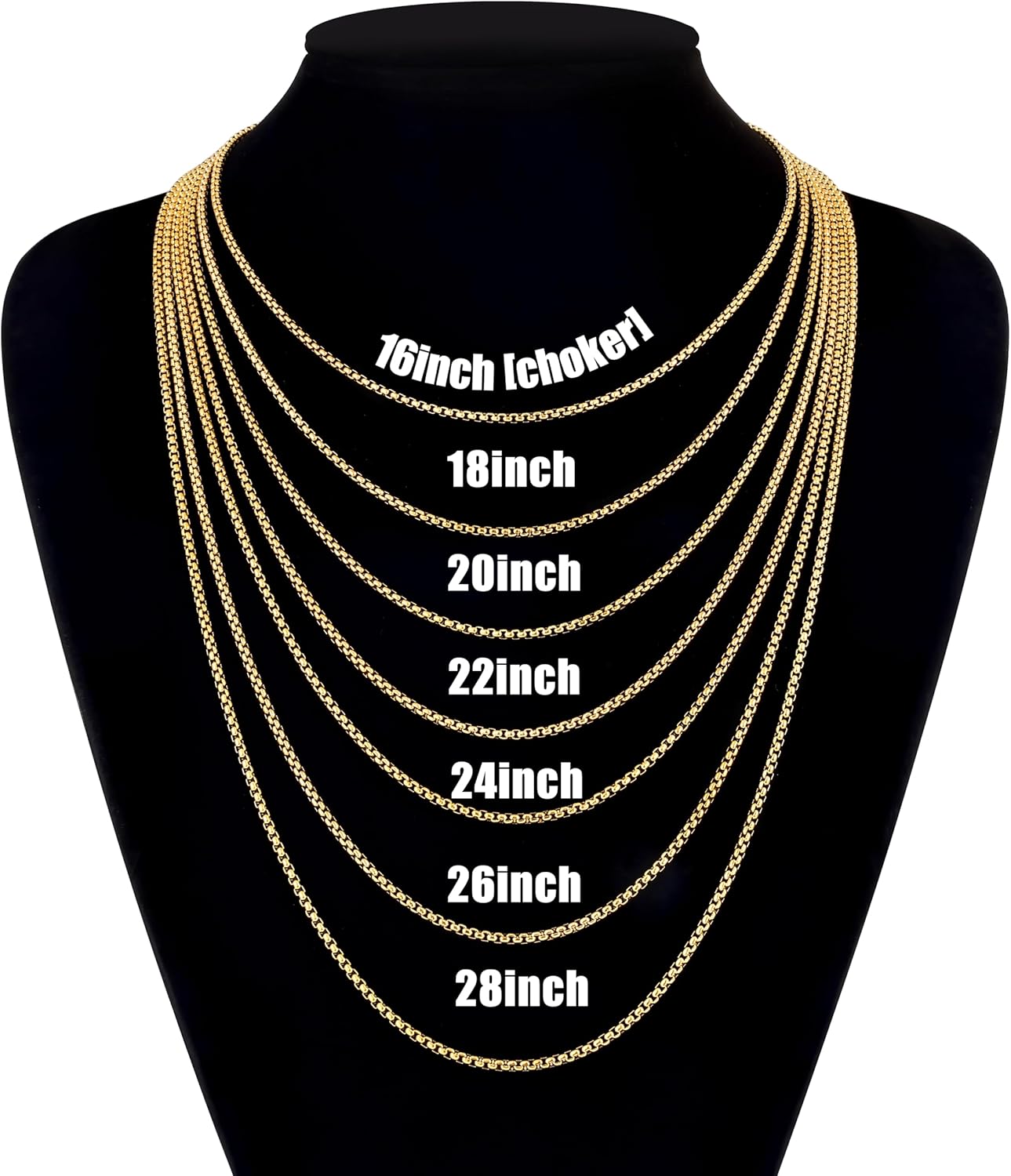 Fiusem Beveled Edge Cross Necklace for Men, Silver Tone/Black/14K Gold Plated Mens Cross Necklace, 2.5MM Stainless Steel Box Chain with Pendant - Image 6