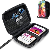 Vista 10 de USA GEAR Funda rígida de viaje para iPod Touch (7ª generación, 6ª generación, 5ª), funda para reproductor de MP3 con exterior resistente al agua